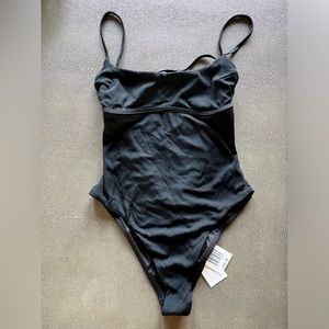L *space ribbed one piece NWT